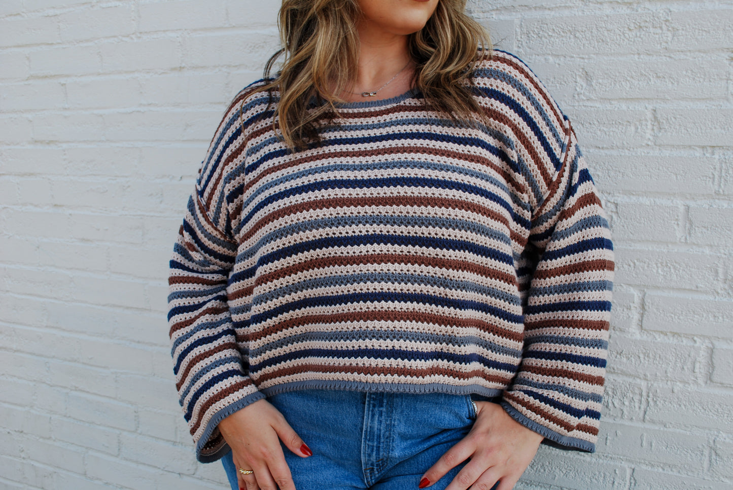 Harvest Moon Crochet Sweater Top