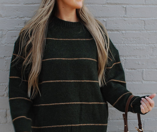 Evergreen Striped Sweater