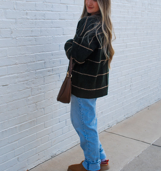 Evergreen Striped Sweater