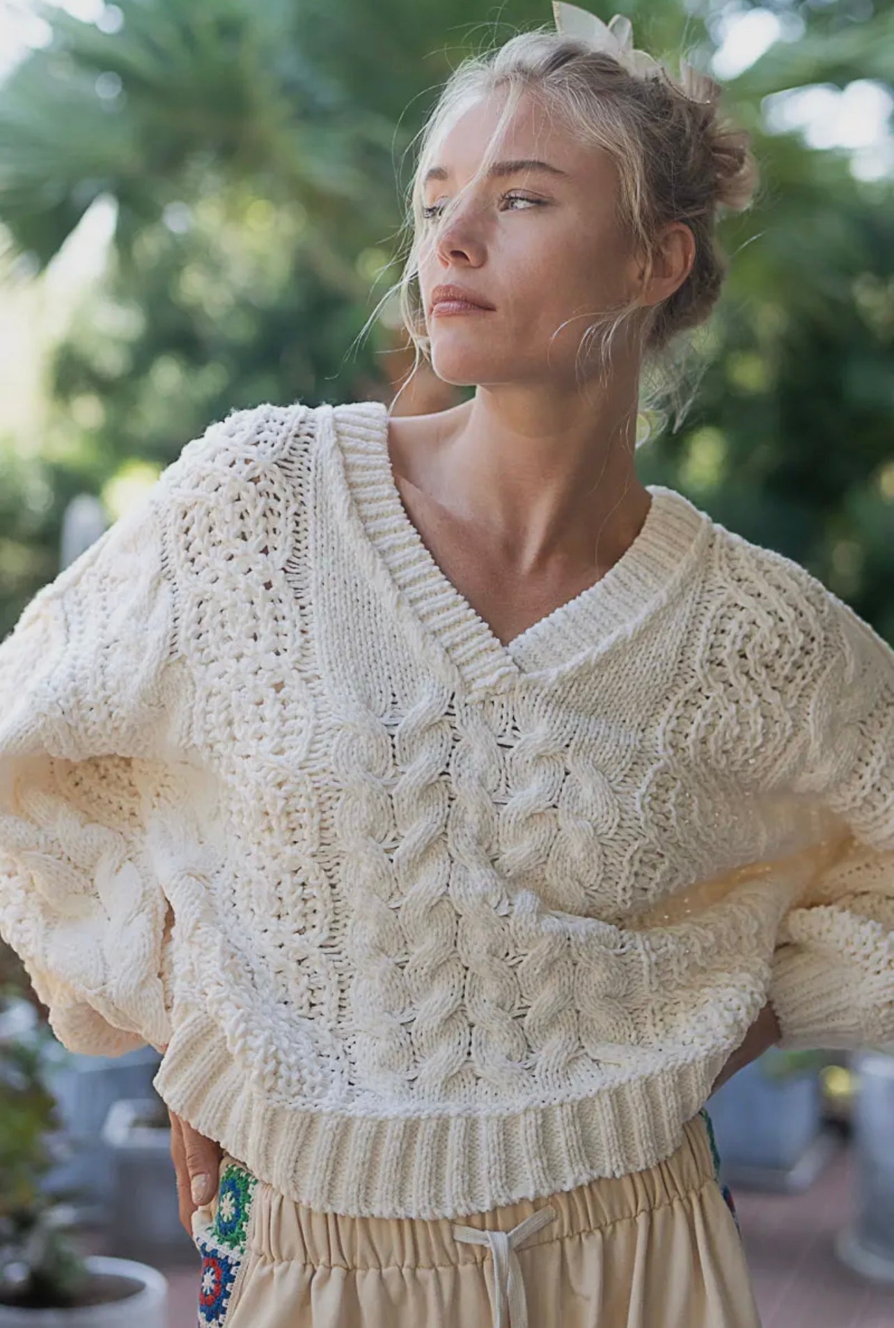 Harper Chenille Cable Knit Sweater